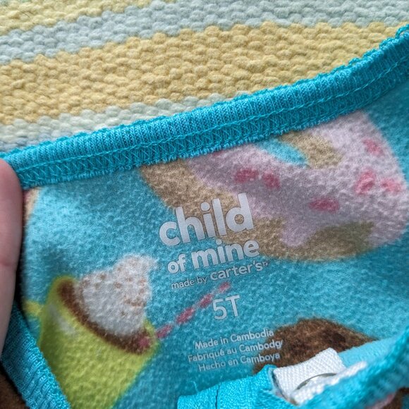 Cozy Kids Pajamas Set - Pink, Blue, and Pink Stripes - Picture 3 of 14